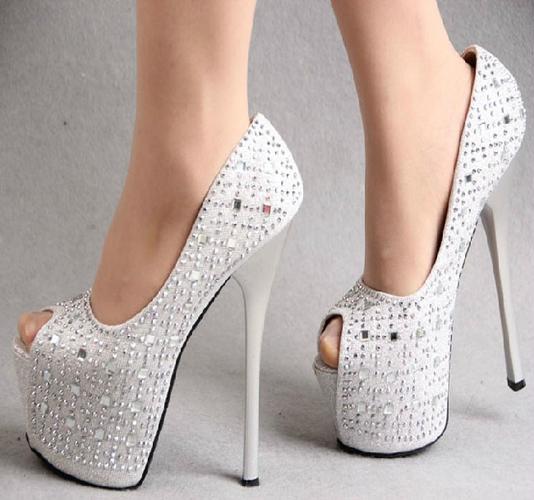 2014新款恨天高鱼嘴性感超高跟鞋夜店酒吧ktv 16厘米细跟女鞋单鞋