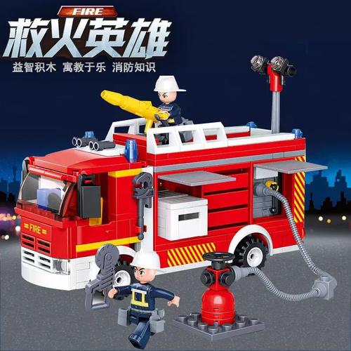 城市主战消防车,应对城市火灾,设置有水枪,水炮,破拆工具,照明工具,两