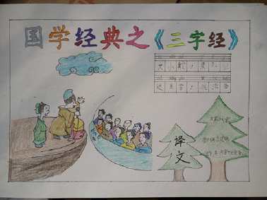 二年级三字经手抄报