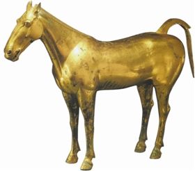金马雕件——西汉文物考古发现中尚属首例