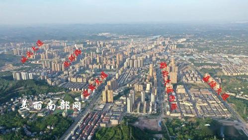 连接线一边连接南部县城(嘉陵大道),一边连接兰海高速(g75)