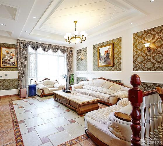 欧美风格家装90后房子客厅装修效果图