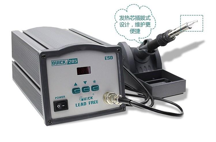 快克(quick) 205 大功率150w 可调恒温无铅焊台 电烙铁 电焊台