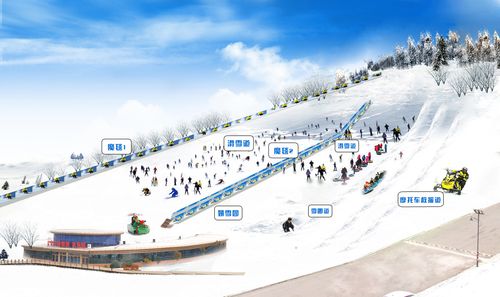 济南蟠龙山滑雪场元旦/春节日场成人不限时滑雪票 雪具