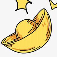 卡通金元宝微信头像【点击鼠标右键下载】