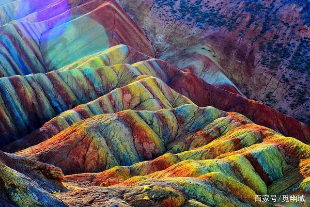 原来除了天上,在地上也有彩虹,中国彩虹山|甘肃张掖