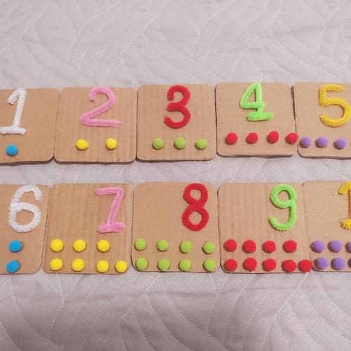 早教亲子数字卡片diy_早教_亲子_手工diy_幼儿_小红书