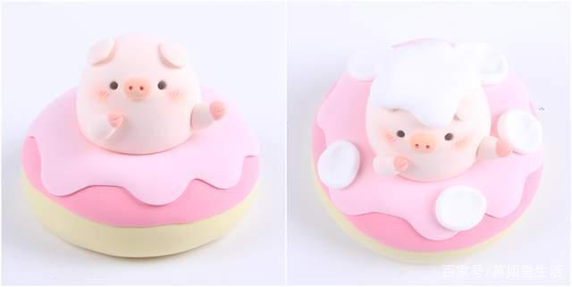 超轻粘土手工diy——可爱的小猪甜甜圈,小朋友们都喜欢