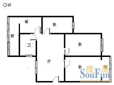 老房子户型图,请高手帮忙设计