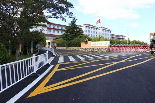 修新路清垃圾 威海市古寨中学周边环境焕然一新