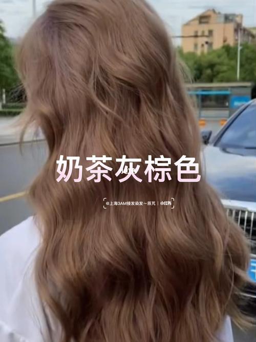 上海染发 奶茶灰棕色 秋冬显白发色_发色_染发_显白_奶茶_奶茶色_奶茶