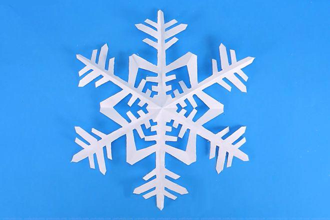 剪纸雪花入门五怎么设计简单好看的六角雪花图案步骤图解