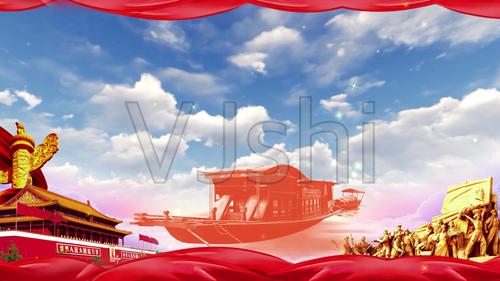 4k南湖红船_视频素材包下载(编号:5561223)_舞台背景