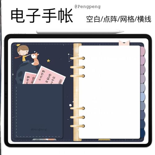 电子手账本goodnotes模板手帐本素材学习计划模板日y