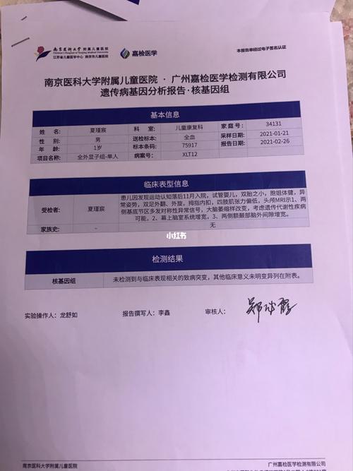上次做的基因检测报告_儿童医院_基因问题_母婴_育儿