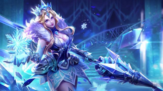 王者荣耀雅典娜冰冠公主高清壁纸图片 冰冠公主皮肤图片大全