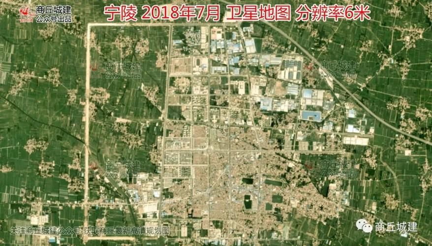 商丘 民权 睢县 柘城 宁陵 虞城 夏邑 永城 2018年7月 卫星地图