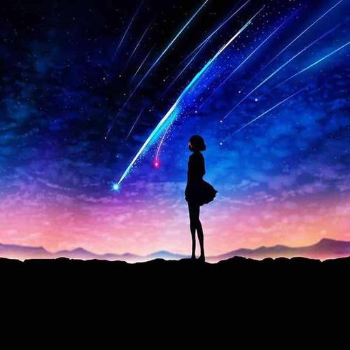 三叶 星空 背影 你的名字