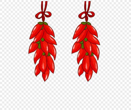 串起来的红辣椒
