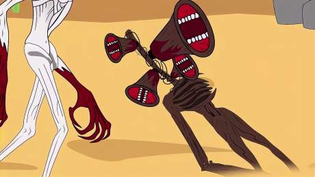 哥斯拉联手对抗变异警笛头