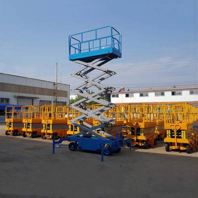 小型高空作业车 移动升降平台 剪叉液压升降车 辅助行走升降平台