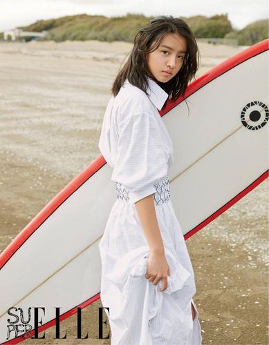 木村光希 koki | superelle冬季刊封面纯真少女 海边的青春时光