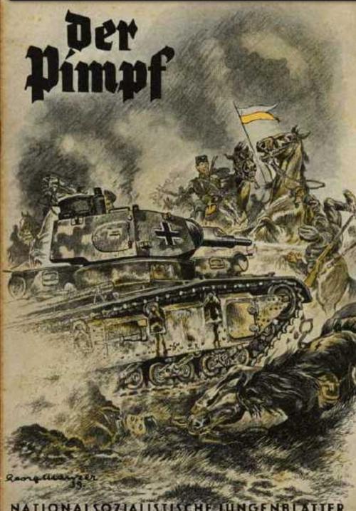 《国防军》于9月13日报告, (图为德军宣传机关所绘的宣传海报)