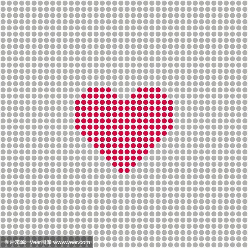 红色,圆形,灰发,正方形,动物心脏