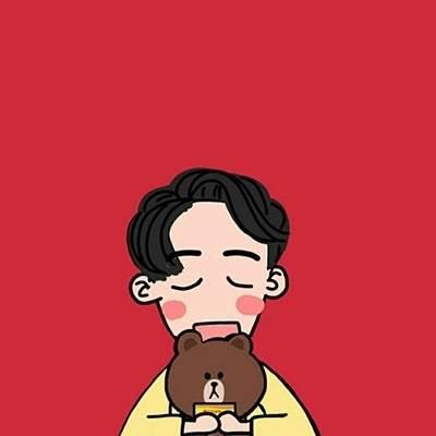 红色系情侣头像