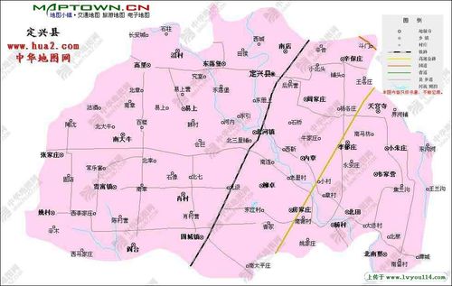 定兴县行政地图