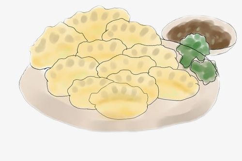 卡通饺子形状免扣素材
