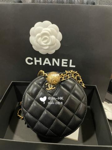 chanel金球圆饼黑色