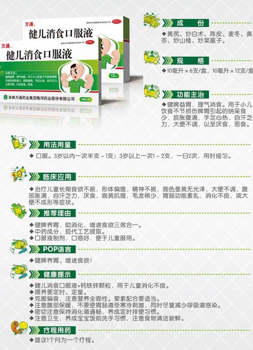 健儿消食口服液(二部)