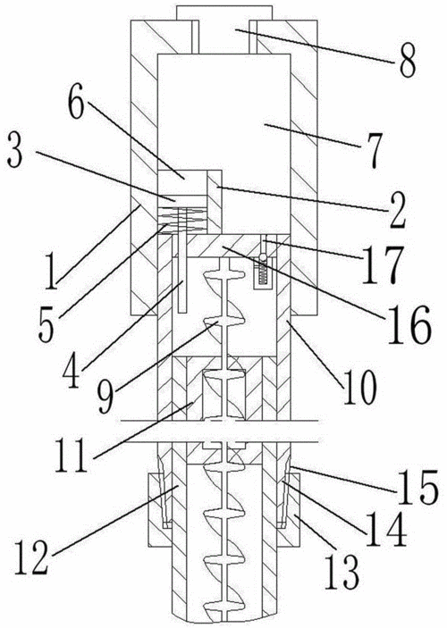 cn208740877u_一种自动润滑的旋转拖把杆