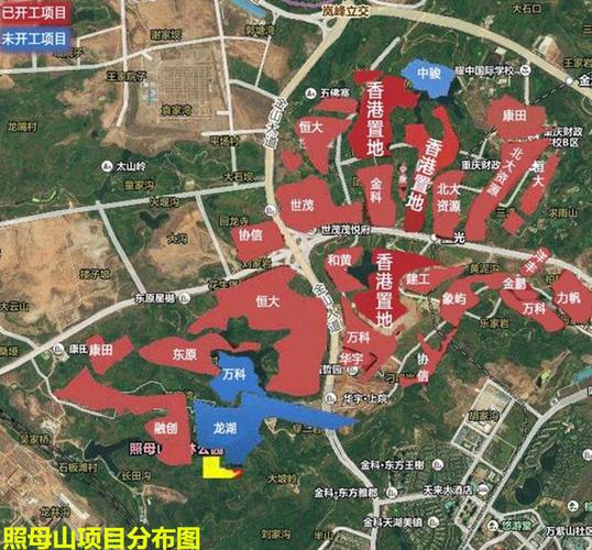 照母山项目分布图