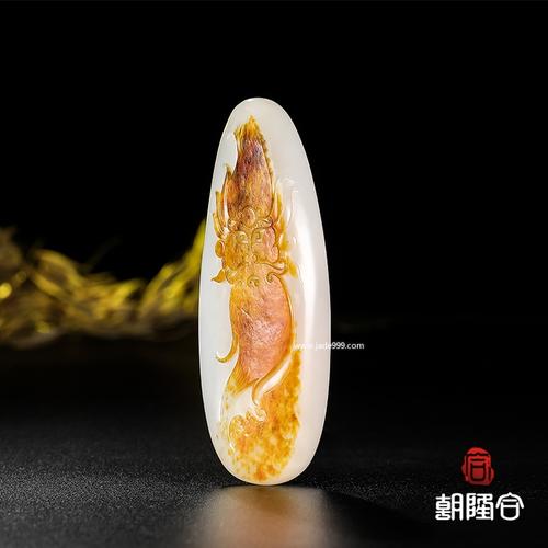 【叶清玉雕】新疆和田玉籽料忠义关公挂件