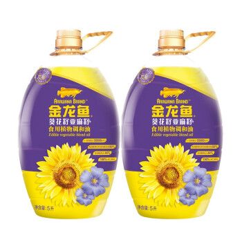 金龙鱼 食用油 物理压榨 葵花籽亚麻籽油 进口原料缤纷营养时刻相伴