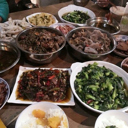 回老过年,准备饭菜