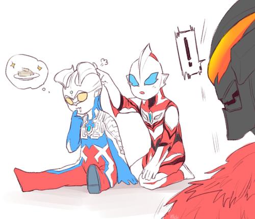 假如小时候的赛罗头上的冰斧并不.