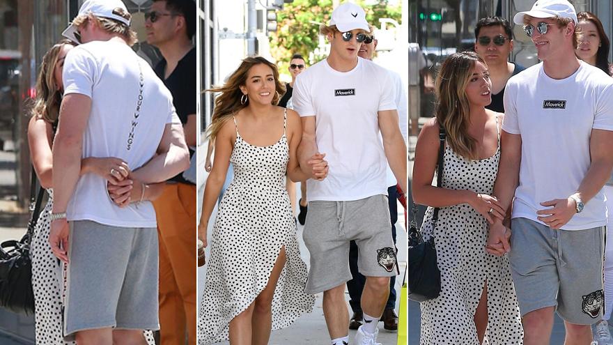 汪可盈与"劈叉哥"牵手逛街 搂抱激吻狂撒狗粮