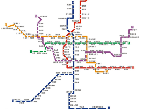 苏州地铁线路图