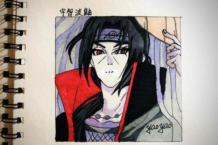 鼬神_火影_马克笔_宇智波鼬_文化_绘画
