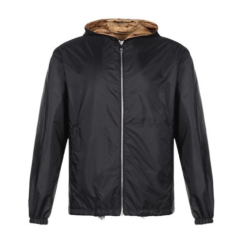 prada普拉达男士锦纶双面穿连帽夹克外套上衣sgh851q04视频