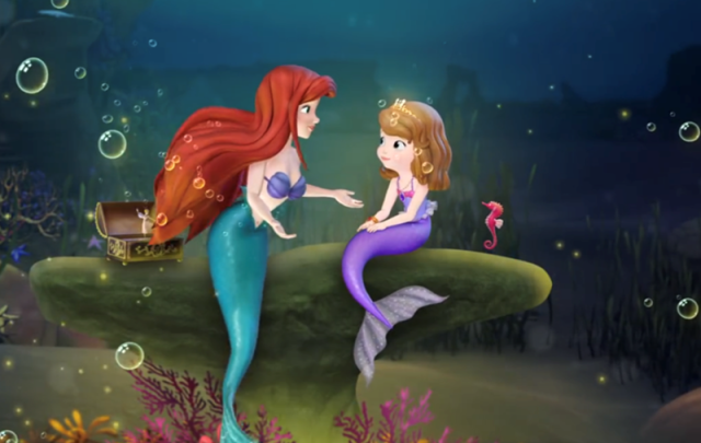 小公主苏菲亚:苏菲亚助美人鱼回家,好在爱丽儿及时