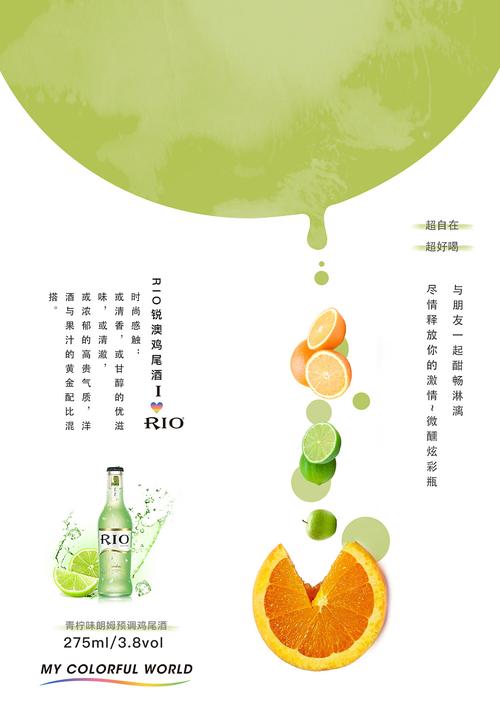 rio鸡尾酒宣传海报