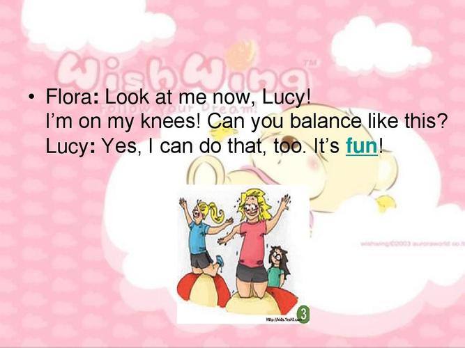 flora: look at me now, lucy! i"m on my knees!
