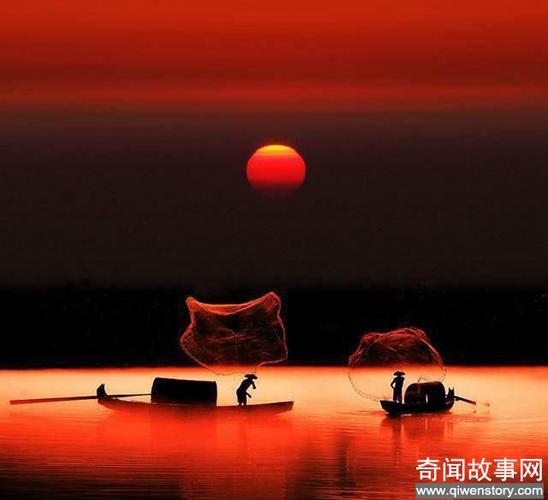 渔舟唱晚 捕鱼的人儿几时归还?