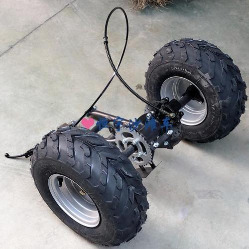 沙滩配件diy两轮摩托车改装三轮车后桥悬挂7寸摩托车车架