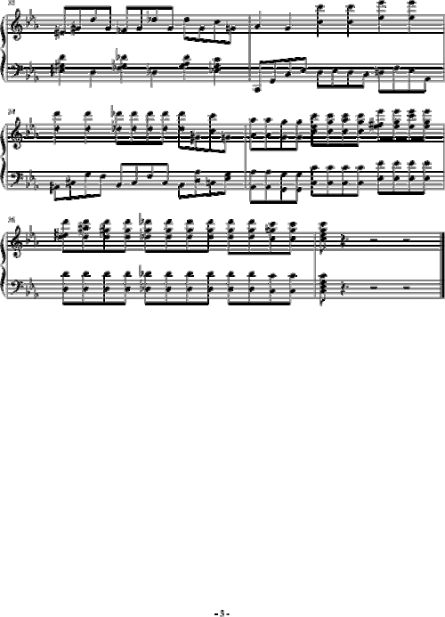 即兴曲 钢琴谱(五线谱)