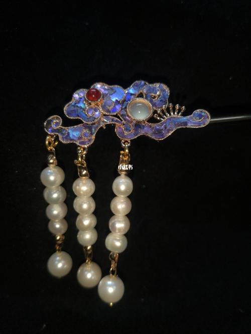 点螺钿发簪_发簪_点翠_时尚_配饰